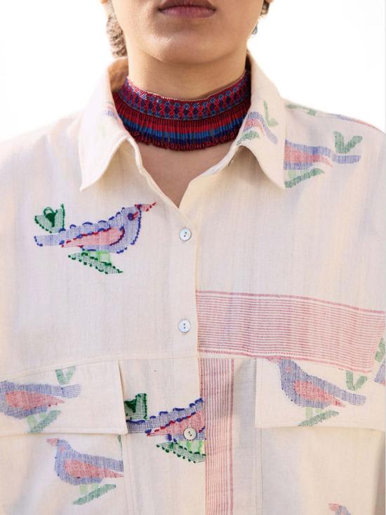  IKKIVI 셔츠 Ikkivi Keeva 셔츠 오프 화이트 - IKKIVI