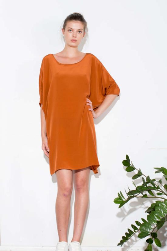  에이치 프레드릭손 숏 원피스 H. Fredriksson 튜닉 드레스 러스트 - H FREDRIKSSON