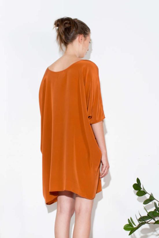  에이치 프레드릭손 숏 원피스 H. Fredriksson 튜닉 드레스 러스트 - H FREDRIKSSON