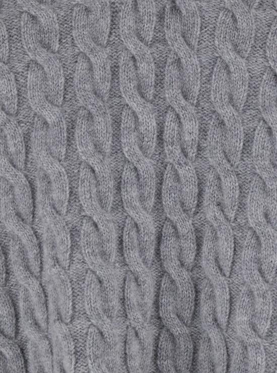  아미 폴로 티셔츠 알렉상드르 마티우시 그레이 울 소재 폴로 셔츠 (우븐 디자인) - AMI