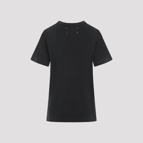  마르지엘라 반팔 티셔츠 메종  코튼 티셔츠 빈티지 블랙 - MAISON MARGIELA