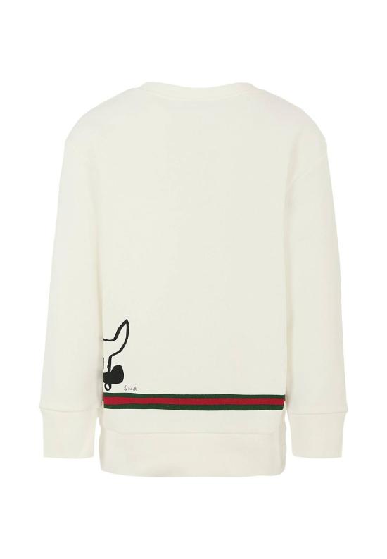  [키즈] 구찌 풀오버 강아지 그림이 있는  아동용 스웨트셔츠 (흰색) - GUCCI