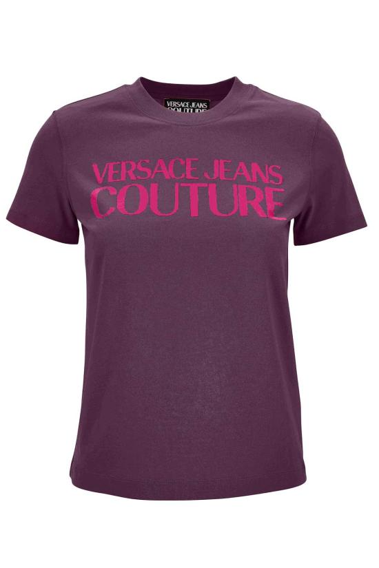  베르사체 반팔 티셔츠 진 쿠튀르 티셔츠 퍼플