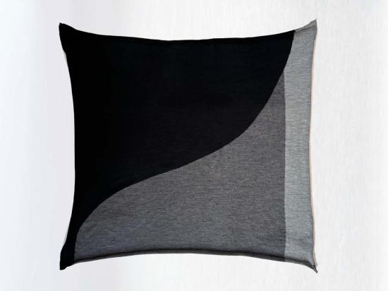  아라 머플러/스카프 쿼드라 스퀘어 엑스트라파인 메리노 스카프 블랙/차콜/라이트 그레이 - ARRA