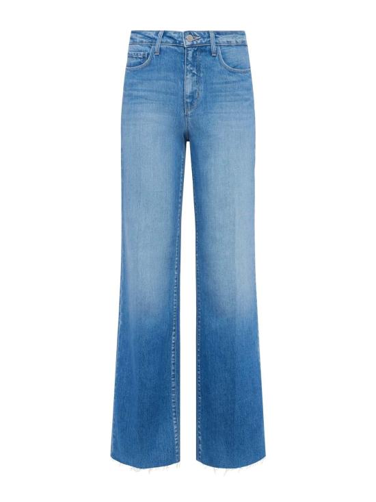  라장스 데님 팬츠 스코티 H/R 와이드 레그 진 - L'AGENCE