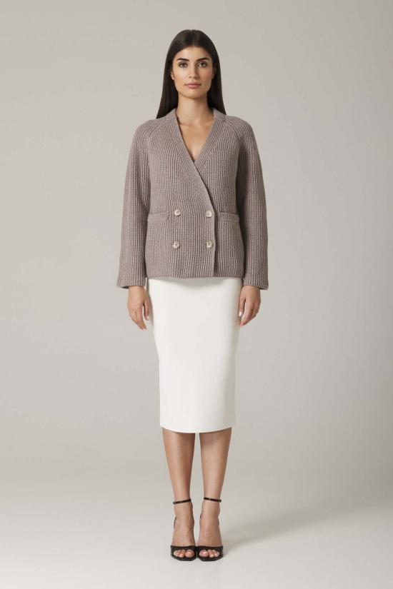  Santicler 가디건 산티클레르 플로린 더블 브레스티드  클레이 - OTHER BRANDS