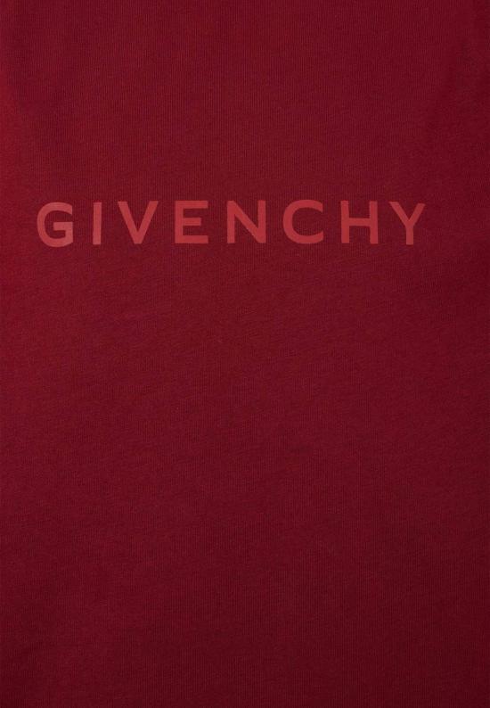  [키즈] 지방시 티셔츠 키즈 티셔츠 버건디 - GIVENCHY