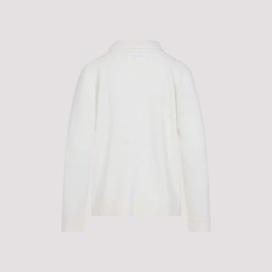  MM6 메종마르지엘라 가디건 Mm6 메종 마르지엘라 울  오프 화이트 - MM6 MAISON MARGIELA