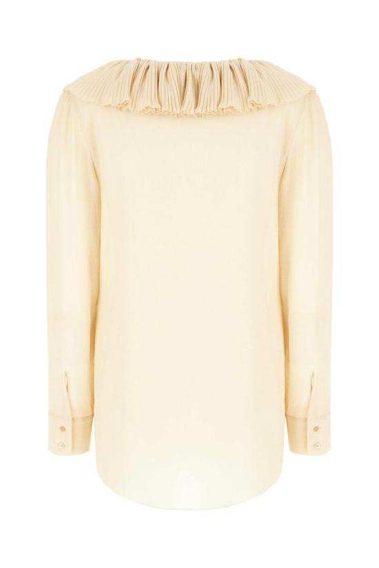  생로랑 블라우스 생 로랑 베이지 실크  베이지 빈티지 - SAINT LAURENT