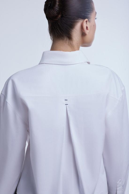  DĀL THE LABEL 셔츠 DĀl The Label 크롭 코튼 버튼다운 셔츠 - OTHER BRANDS