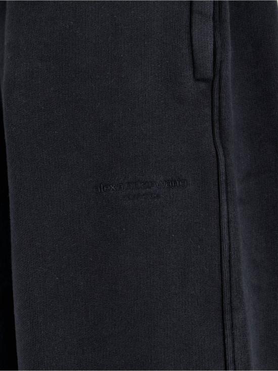  알렉산더 왕 스트레이트 팬츠 로고 트랙 팬츠 블랙 - ALEXANDER WANG