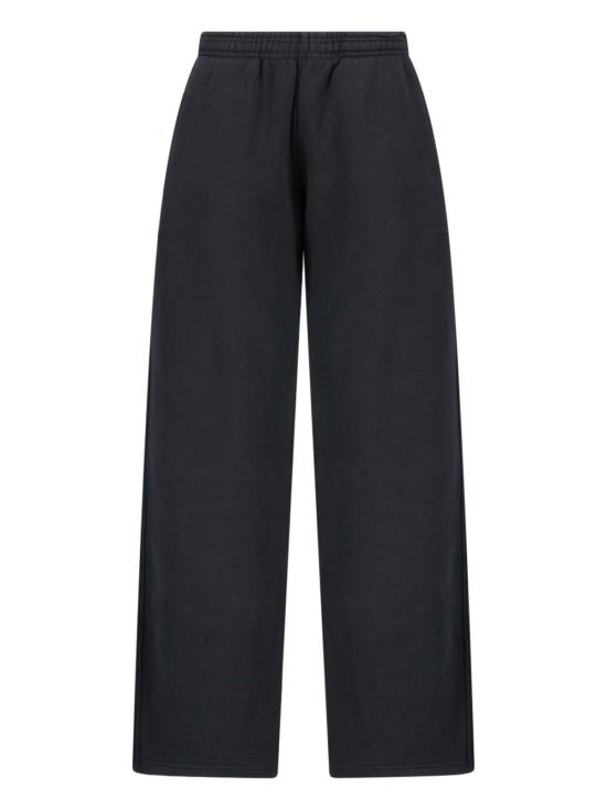  알렉산더 왕 스트레이트 팬츠 로고 트랙 팬츠 블랙