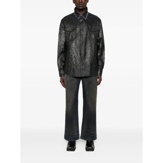  MM6 메종마르지엘라 탑 Mm6 메종 마르지엘라 셔츠 블루 - MM6 MAISON MARGIELA