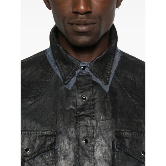  MM6 메종마르지엘라 탑 Mm6 메종 마르지엘라 셔츠 블루 - MM6 MAISON MARGIELA