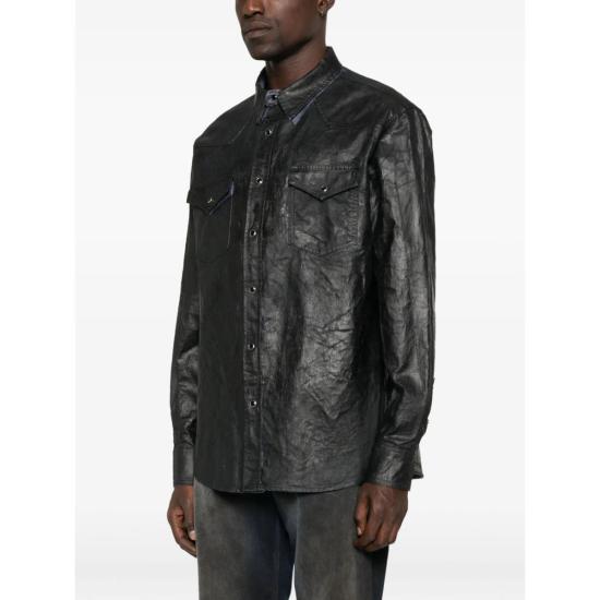  MM6 메종마르지엘라 탑 Mm6 메종 마르지엘라 셔츠 블루 - MM6 MAISON MARGIELA