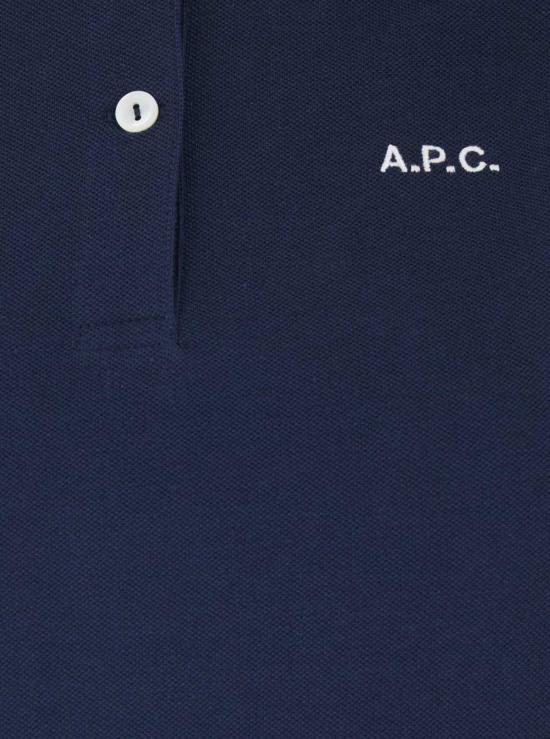  아페쎄 반팔 티셔츠 A.P.C. 오세안 블루 폴로 셔츠 블루 - A.P.C.