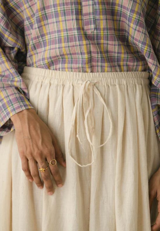  이키비 스트레이트 팬츠 이파트 와이드 팬츠 오프 화이트 - IKKIVI