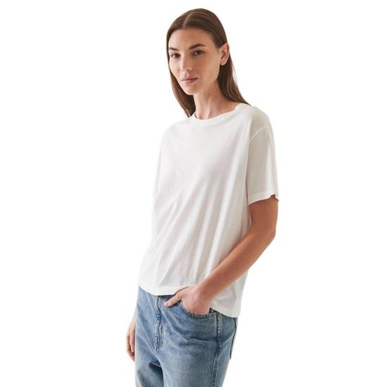  Patrick Assaraf 반팔 티셔츠 패트릭 아사라프 SS 아이코닉 보이프렌드 크루 티셔츠 화이트 - OTHER BRANDS