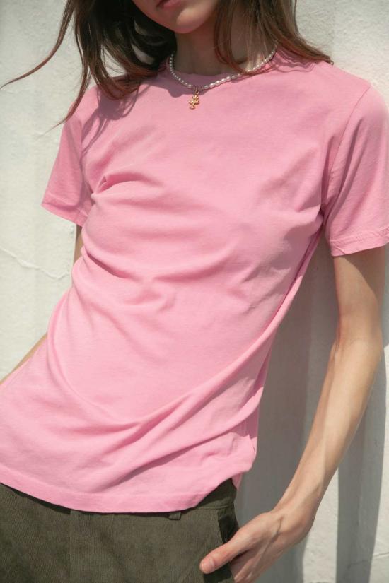  Modern Society 반팔 티셔츠 모던 소사이어티 아발론 티셔츠 캔디 핑크 - OTHER BRANDS