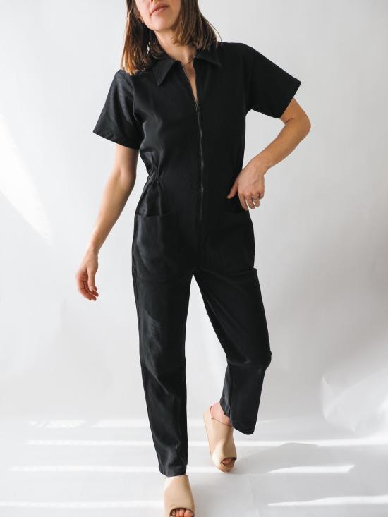  Jumpsuit 점프수트 노블 유틸리티 수트  블랙 - OTHER BRANDS