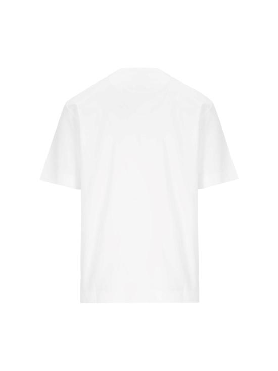  펜디 반팔 티셔츠 로고 티셔츠 화이트 - FENDI