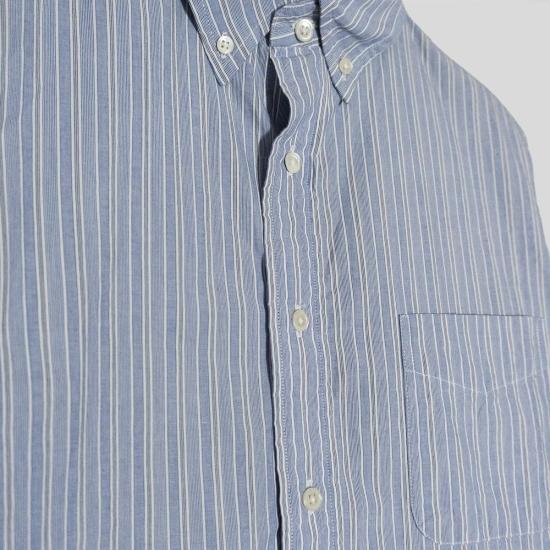  Steven Alan 긴팔 셔츠 스티븐 앨런 컬리지에이트  불규칙한 파란색 줄무늬 - OTHER BRANDS