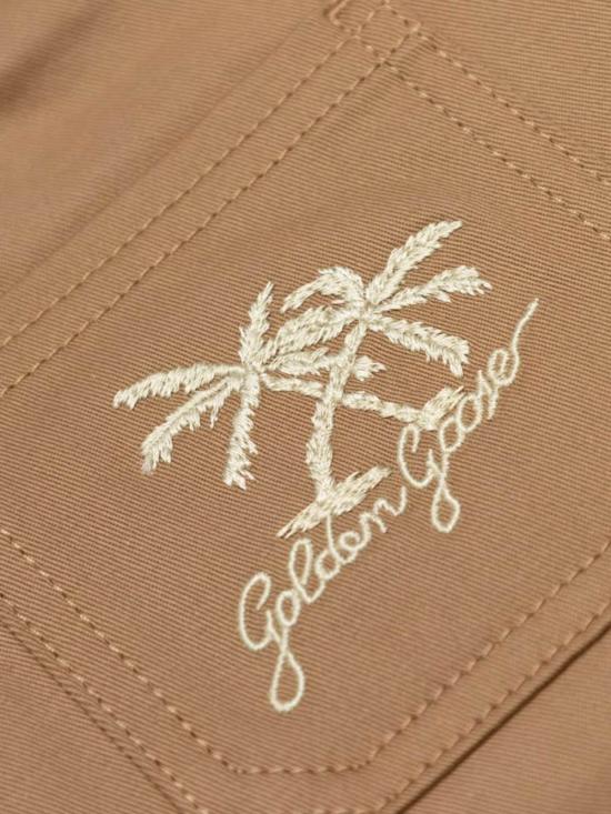  [키즈] 골든구스 쇼츠/버뮤다 골든 구스 키즈 베이비 반바지 베이지 - GOLDEN GOOSE