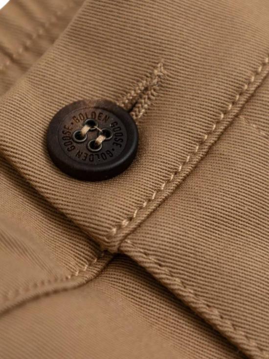  [키즈] 골든구스 쇼츠/버뮤다 골든 구스 키즈 베이비 반바지 베이지 - GOLDEN GOOSE