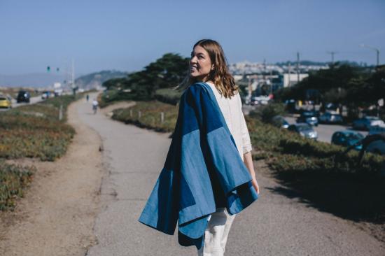  해피 프렌치 갱 코트 인디고 라이트 웨이브 - HAPPY FRENCH GANG