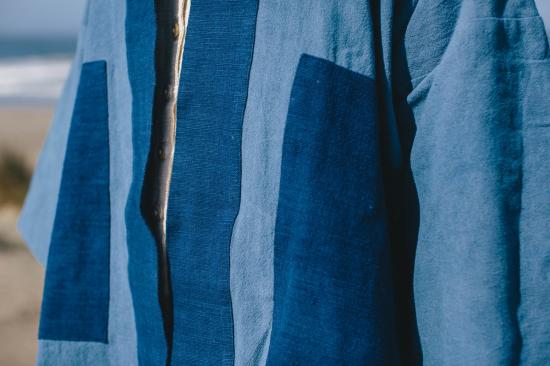  해피 프렌치 갱 코트 인디고 라이트 웨이브 - HAPPY FRENCH GANG