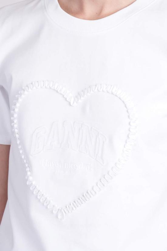  가니 반팔 티셔츠 티셔츠 화이트 - GANNI