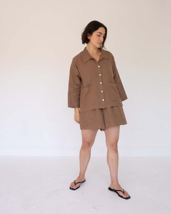  어니스트 코튼 자켓 브룩스 탑 - HONEST COTTON