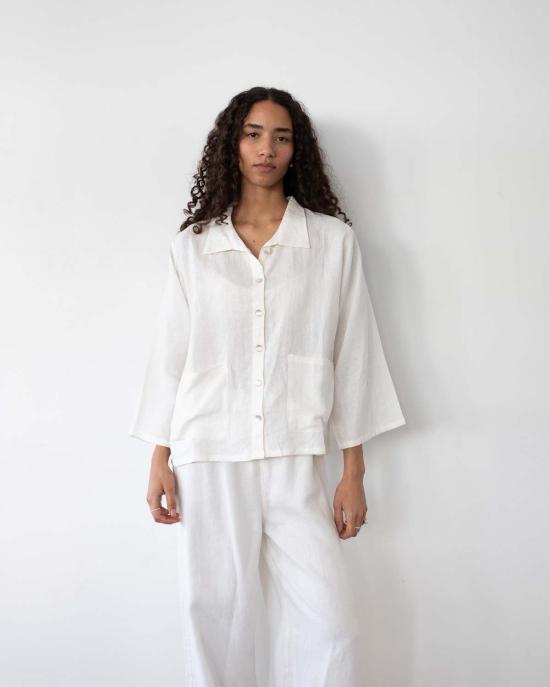  어니스트 코튼 자켓 브룩스 탑 - HONEST COTTON