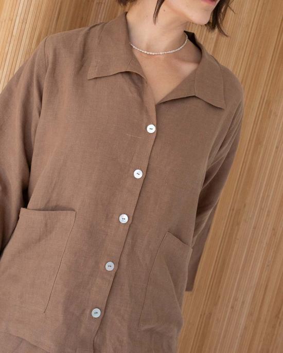  어니스트 코튼 자켓 브룩스 탑