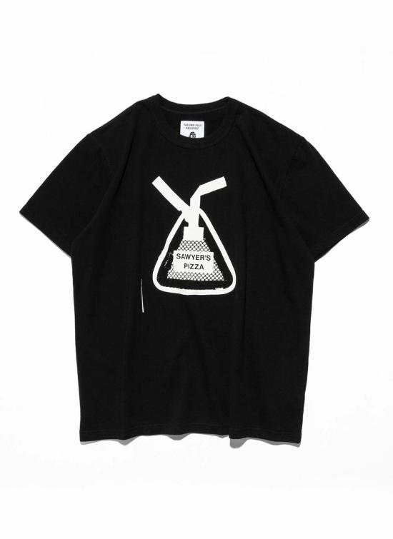  Tacoma Fuji Records 반팔 티셔츠 Tacoma Fuji, Tomoo Gokita가 디자인한 Sawyer's Pizza Tee를 기록합니다.