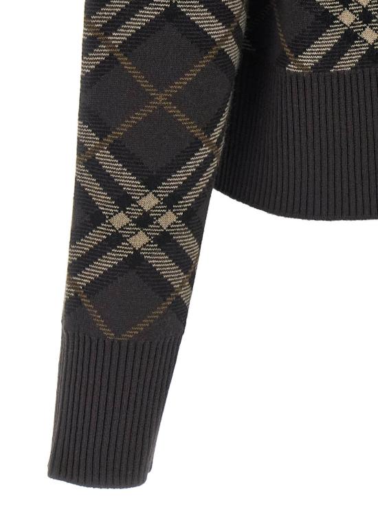  버버리 가디건 조젯  브라운 - BURBERRY