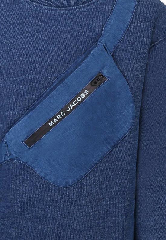  [키즈] 마크제이콥스 풀오버 마크 제이콥스 아동용 로고 스웨트셔츠 블루 - MARC JACOBS