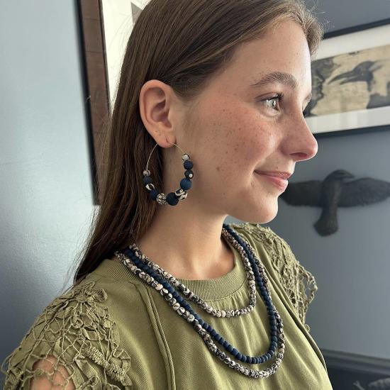  WorldFinds 목걸이/팬던트 월드 파인즈 칸타 인디고 레이어드 네크리스 - OTHER BRANDS