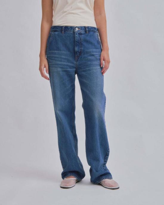  사야카 다비스 뉴욕 데님 팬츠 사야카 데이비스 뉴욕 스트레이트 레그 데님 라이트 블루 - SAYAKA DAVIS NEW YORK