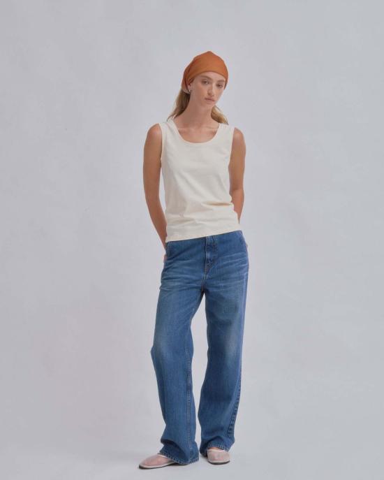  사야카 다비스 뉴욕 데님 팬츠 사야카 데이비스 뉴욕 스트레이트 레그 데님 라이트 블루 - SAYAKA DAVIS NEW YORK