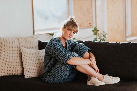  해피 프렌치 갱 점프수트 체크 인디고 - HAPPY FRENCH GANG