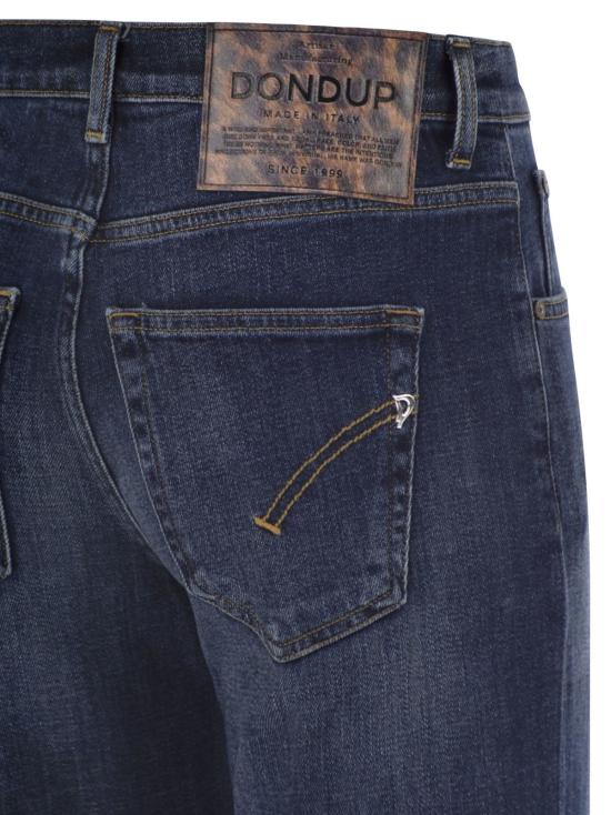  돈답 데님 팬츠 돈덥 재클린 와이드 레그 스트레치 데님 진 블루 - DONDUP