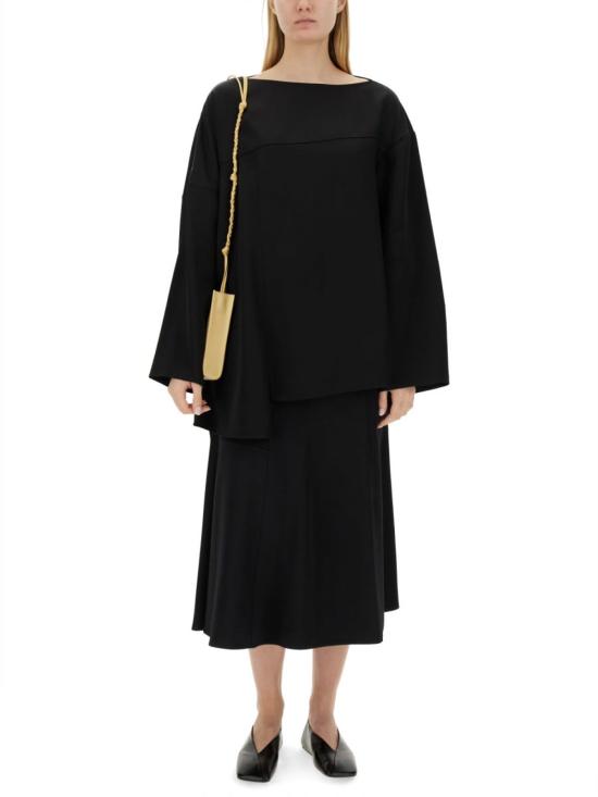  질샌더 롱 스커트 질 샌더 플레어  블랙 - JIL SANDER