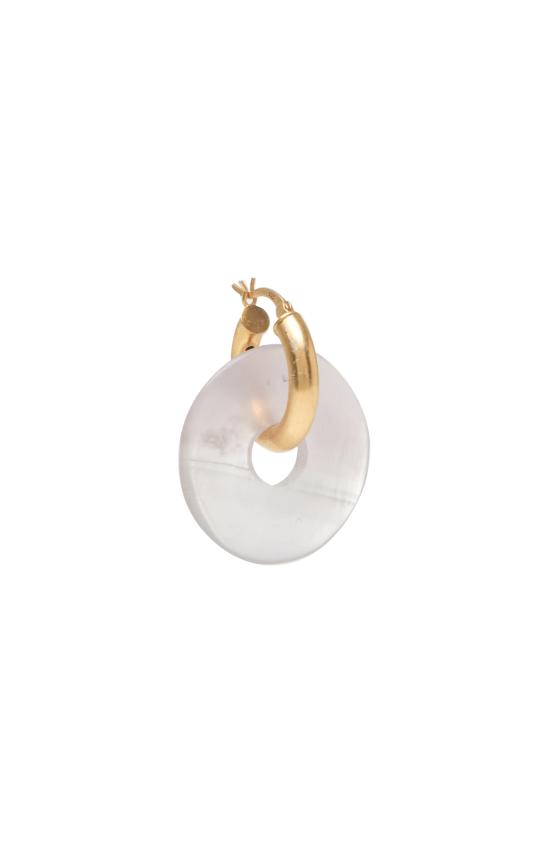  수브니어 이어링 Svnr Pi 미드 레이스 아게이트 후프 - SVNR