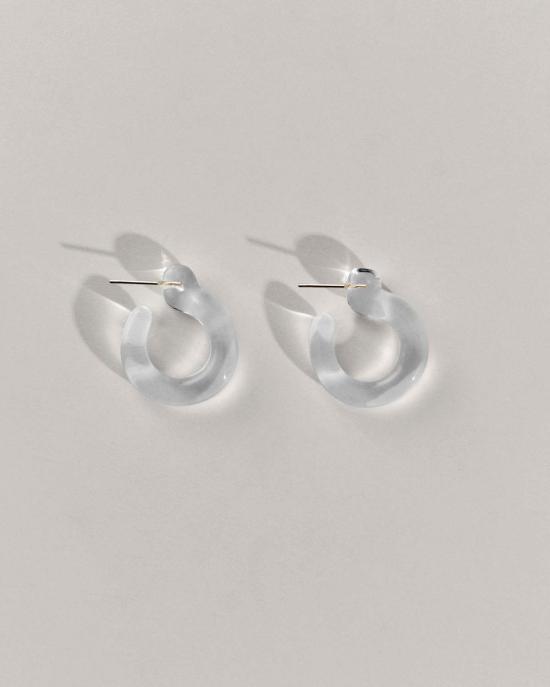  아니카 이네즈 이어링 스몰 글래시 후프 클리어