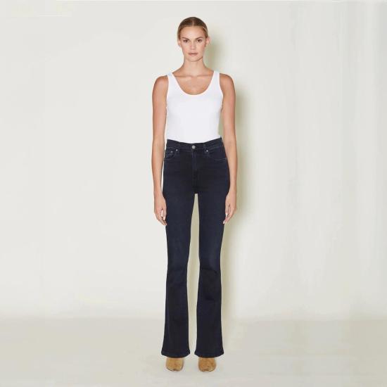  르장 데님 팬츠 레미 플레어 진 블루