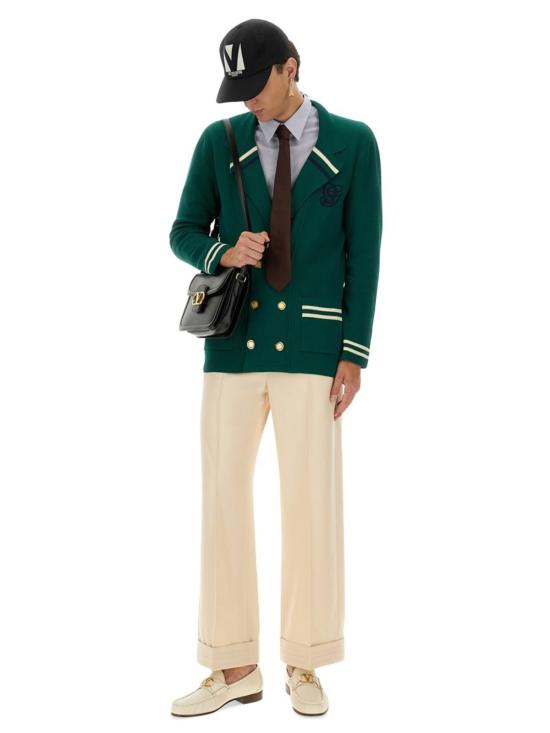  발렌티노 가라바니 긴팔 셔츠 발렌티노 스트라이프 코튼 셔츠 아주르 - VALENTINO GARAVANI