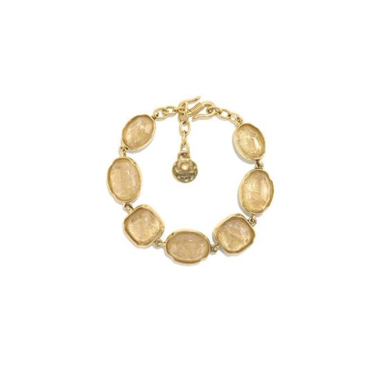  Goossens 바디 주얼리 구센스 카보숑 락 크리스탈 팔찌 천연