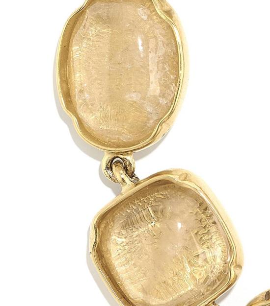  구센스 바디 주얼리 카보숑 락 크리스탈 팔찌 천연 - GOOSSENS