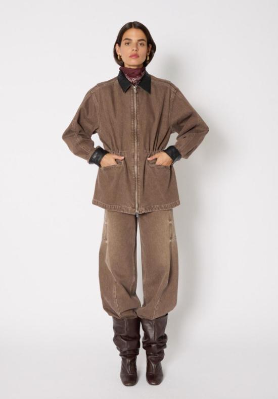  BERENICE 데님 자켓 베레니스 비비안 반 재킷 브라운 - OTHER BRANDS